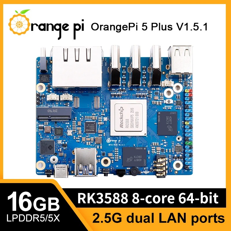 TopElec Orange Pi5 Plus 16 ГБ, – обзор и цена Rk3588 Mini Pc Board